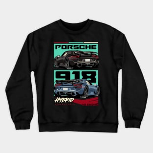 Retro Porsche 918 Crewneck Sweatshirt